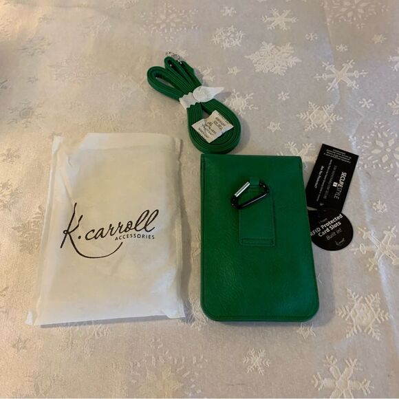 K Carrol Crossbody Wallet Cell Phone Handbag RFID Vegan Leather NWT Gorgeous - Picture 8 of 8